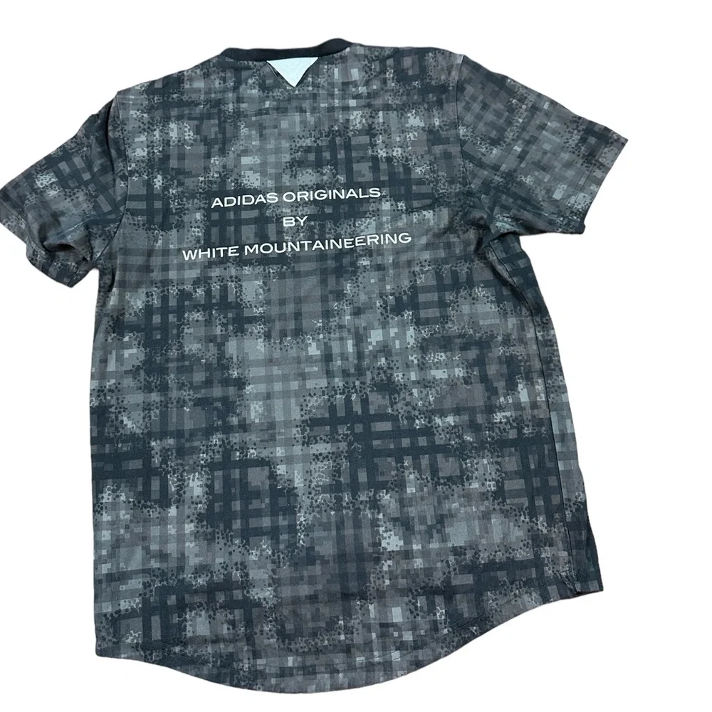 ADIDAS: White Engineering Camo Graphic T-Shirt - Size Small